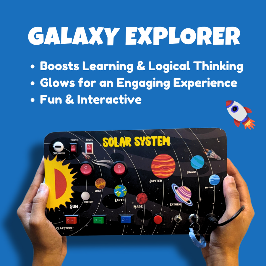 Galaxy Explorer Montessori Busy Board-Rechargeable With Sound🔊