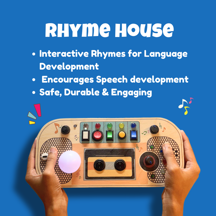 Rhyme House Montessori Busy Board-Rechargeable
