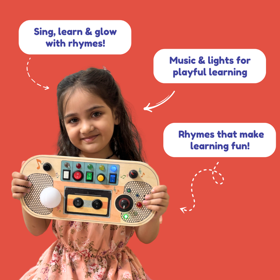 Rhyme House Montessori Busy Board-Rechargeable