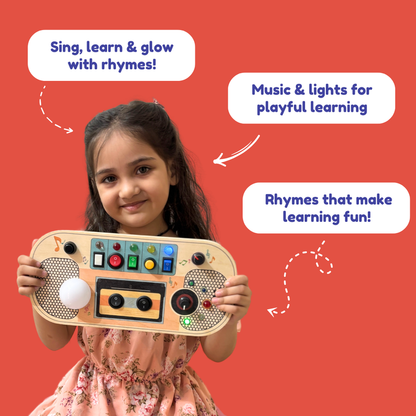 Rhyme House Montessori Busy Board-Rechargeable