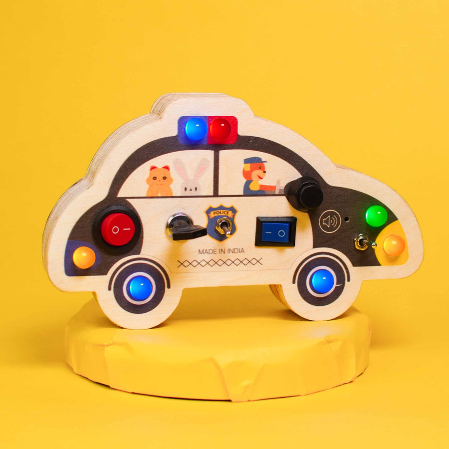 Police Cruiser Montessori Busy Board