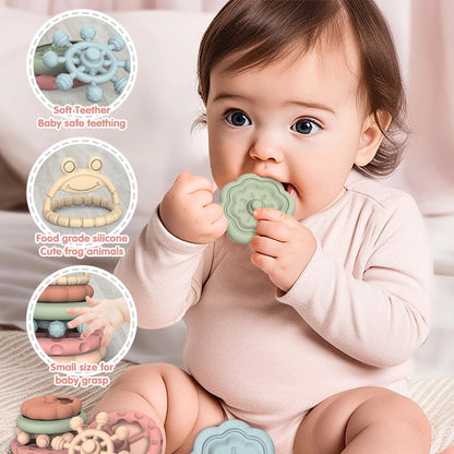 Montessori Stacking Teething Toy
