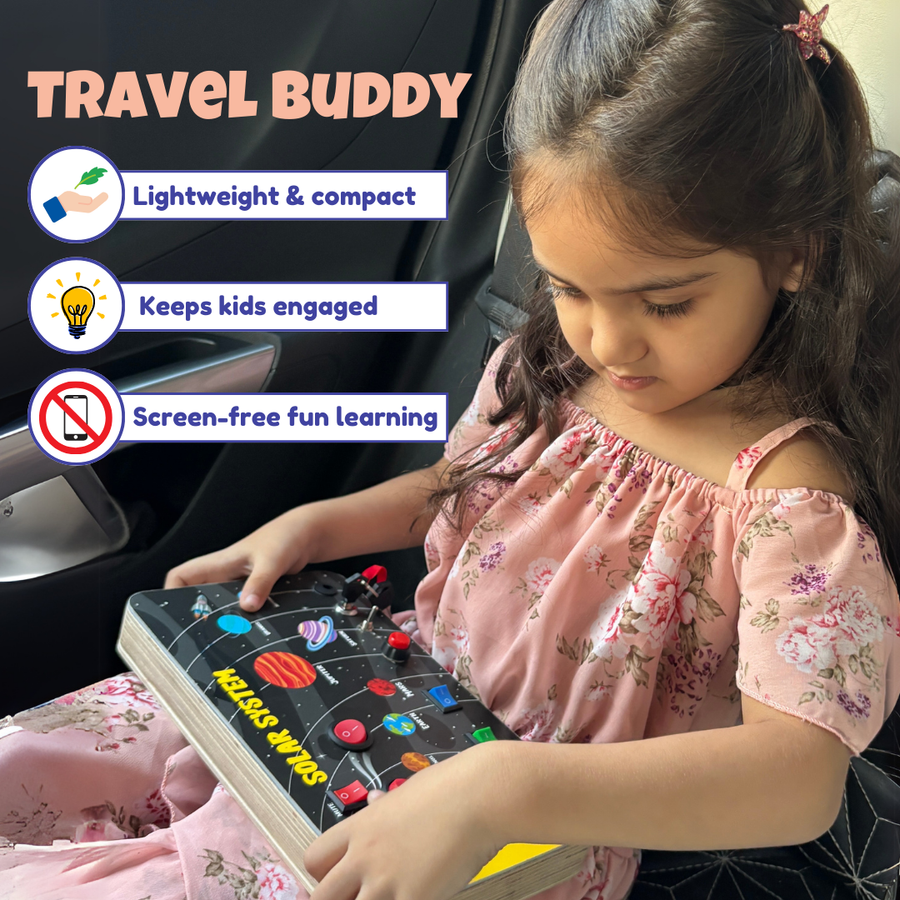 Galaxy Explorer Montessori Busy Board-Rechargeable With Sound🔊
